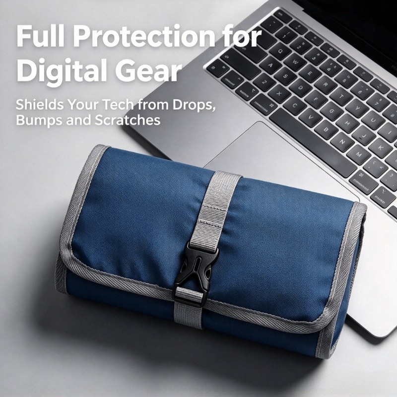 Tech Accessories Travel Organizer Pouch - Вместительная сумка-органайзер для кабелей, дорожная сумка