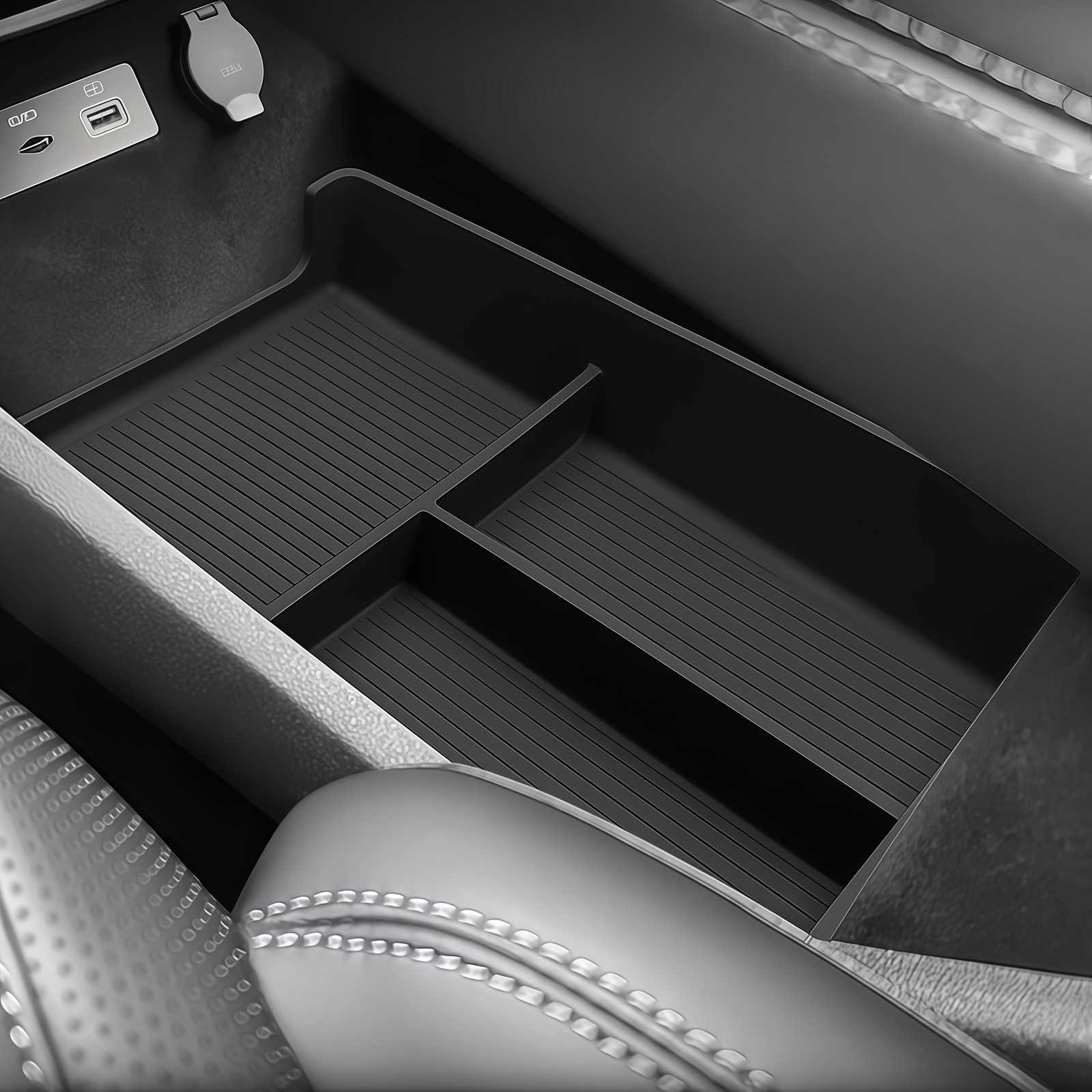 Tech Car Accessories - Нижний органайзер-лоток для центральной консоли для